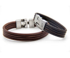 Pulsera Cuatro Cueros Ancha - PuntoAR - BR-015-MAR-XXS
