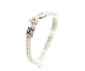 Pulsera Marinera T de soga de cáñamo con fornitura verde y cierre en T – PuntoAR