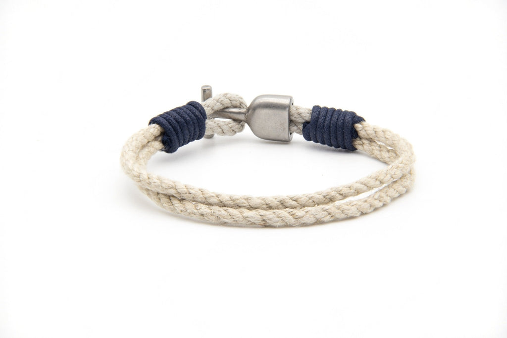 Pulsera Marinera T de cáñamo - PuntoAR - BR-005-NEG-XXS
