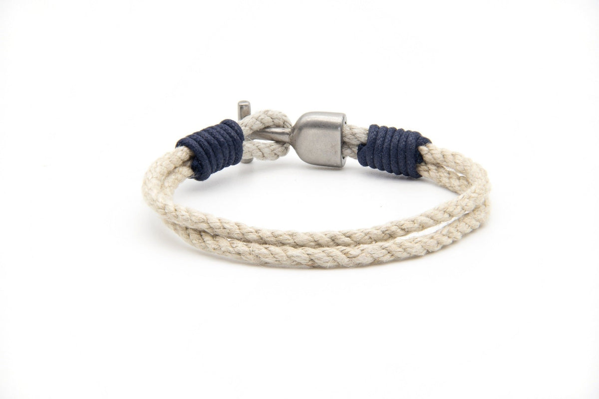 Pulsera Marinera T de cáñamo - PuntoAR - BR-005-NEG-XXS