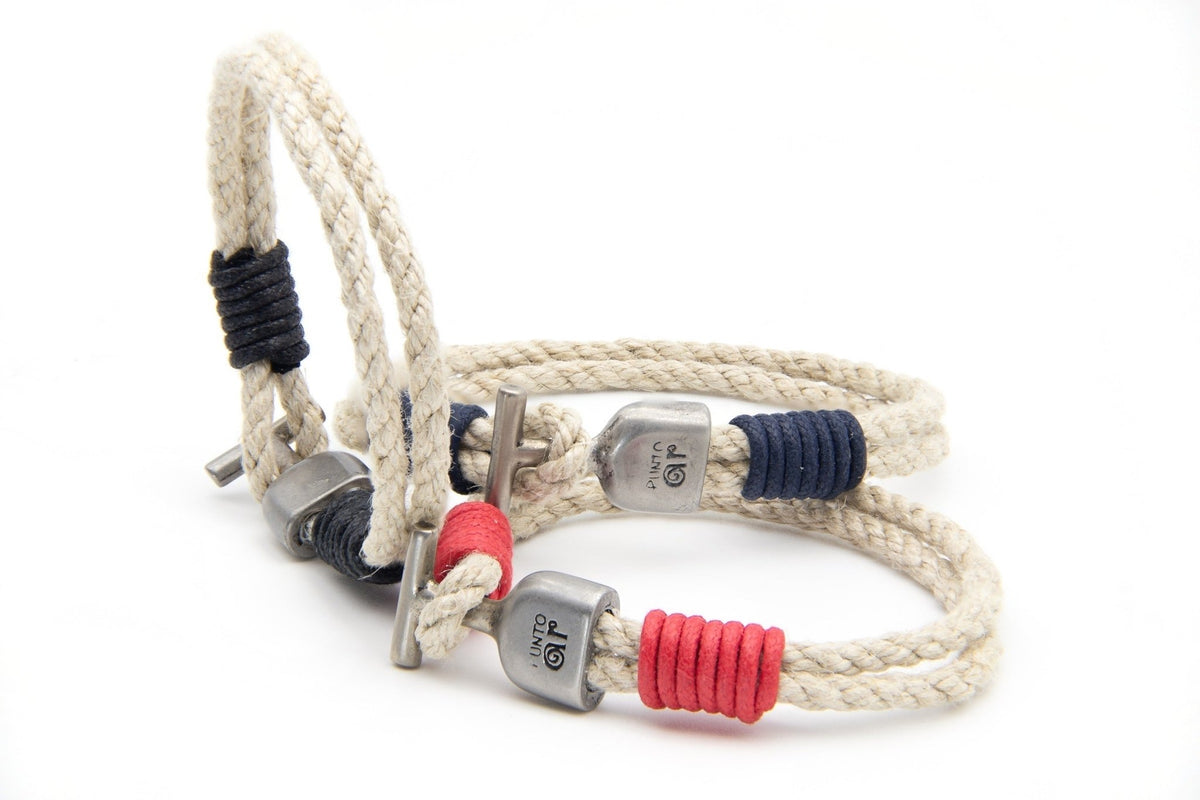Pulsera Marinera T de cáñamo - PuntoAR - BR-005-NEG-XXS