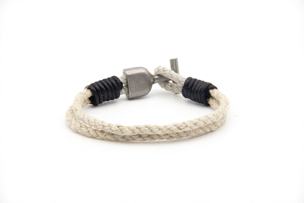 Pulsera Marinera T de cáñamo - PuntoAR - BR-005-NEG-XXS