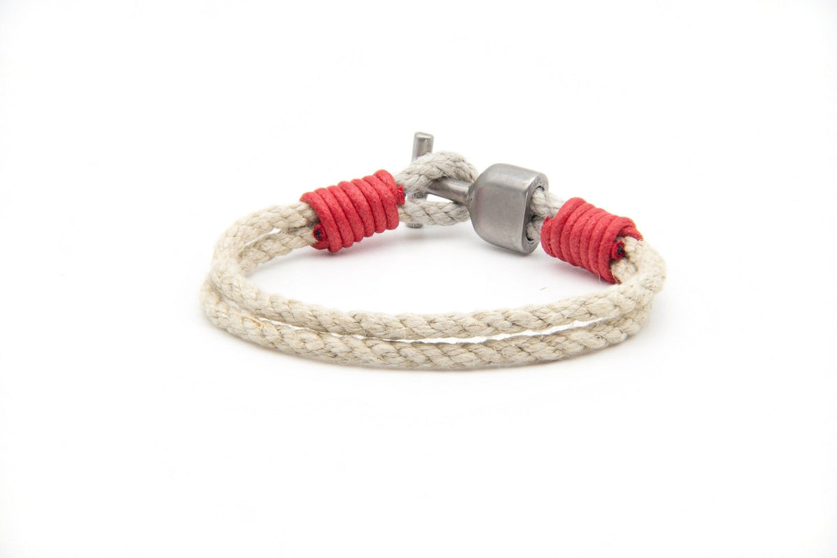 Pulsera Marinera T de cáñamo - PuntoAR - BR-005-NEG-XXS