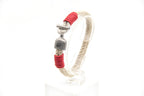 Pulsera Marinera T de cáñamo - PuntoAR - BR-005-ROJ-XXS