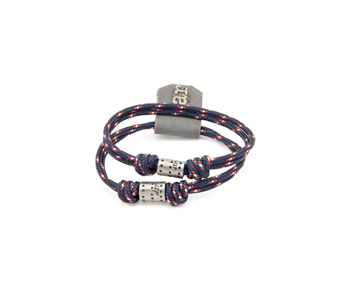 Pulsera Paracord con Abalorio - PuntoAR - NV-ABAL-AZM-XXS-TUB