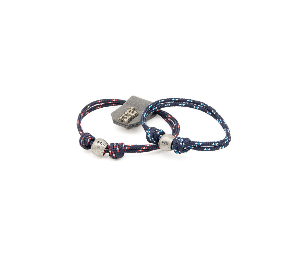 Pulsera Paracord con Abalorio - PuntoAR - NV-ABAL-AZM-XXS-TUB