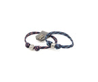 Pulsera Paracord con Abalorio - PuntoAR - NV-ABAL-AZM-XXS-TUB