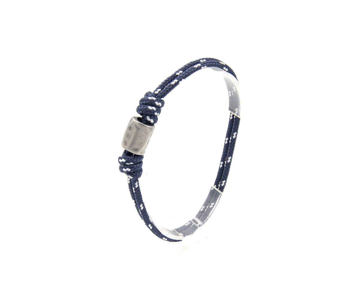Pulsera Paracord con Abalorio - PuntoAR - NV-ABAL-AZM-XXS-TUB