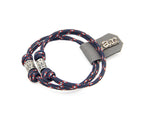Pulsera Paracord con Abalorio - PuntoAR - NV-ABAL-AZM-XXS-TUB