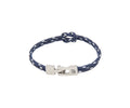 Pulsera Portbou de doble paracord azul marino con nudo marinero – PuntoAR