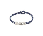Pulsera Portbou de doble paracord azul marino con nudo marinero – PuntoAR