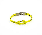 Pulsera Portbou de doble paracord amarillo con nudo marinero – PuntoAR