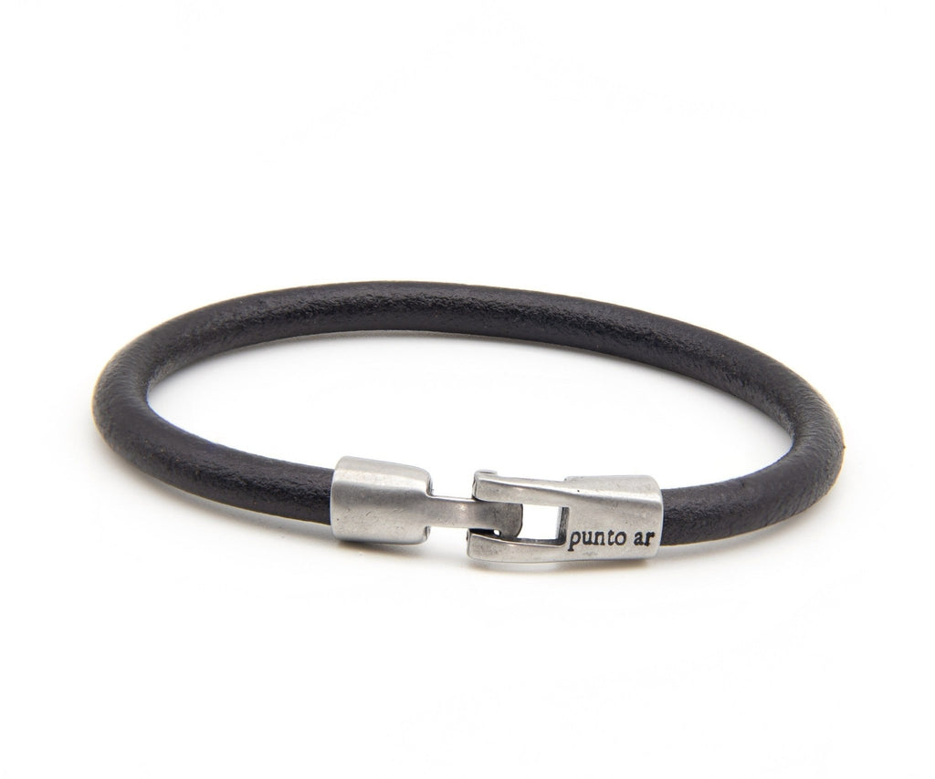 Pulsera Redonda Lisa - PuntoAR - BR-089-NEG-XXS