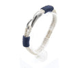 Pulsera Saint-Tropez de doble vuelta de soga náutica con ligaduras de hilo de color – PuntoAR