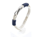 Pulsera Saint-Tropez de doble vuelta de soga náutica con ligaduras de hilo de color – PuntoAR