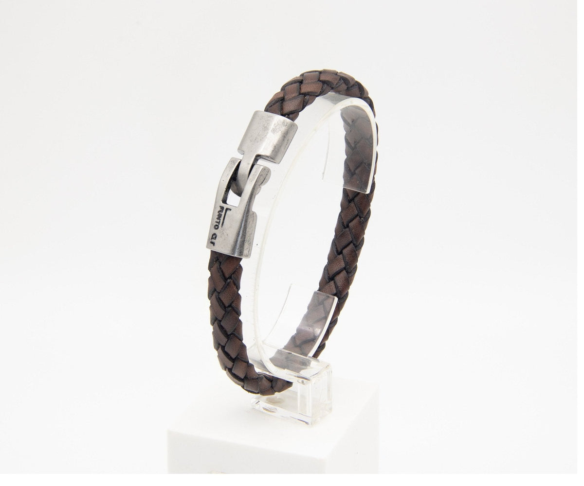 Pulsera Trenza Ancha - PuntoAR - BR-397-BUR-XXS