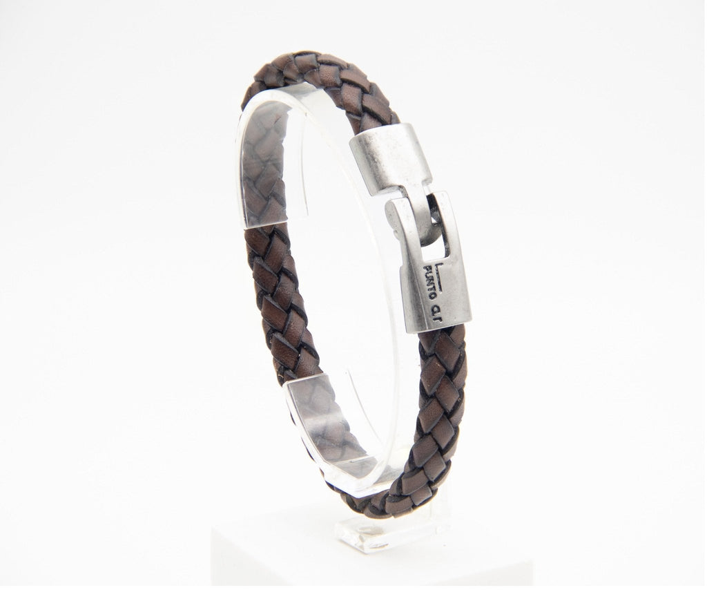 Pulsera Trenza Ancha - PuntoAR - BR-397-BUR-XXS