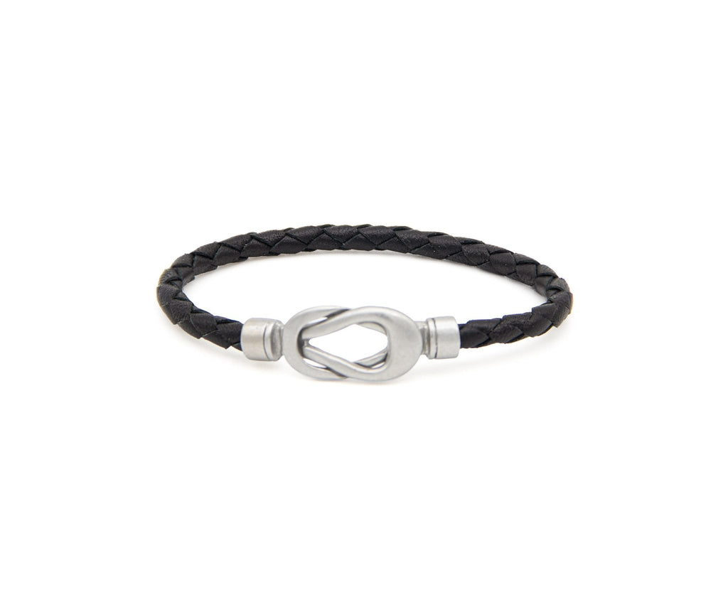 Pulsera Trenzado con cierre nudo - PuntoAR - BR-593-NEG-XXS