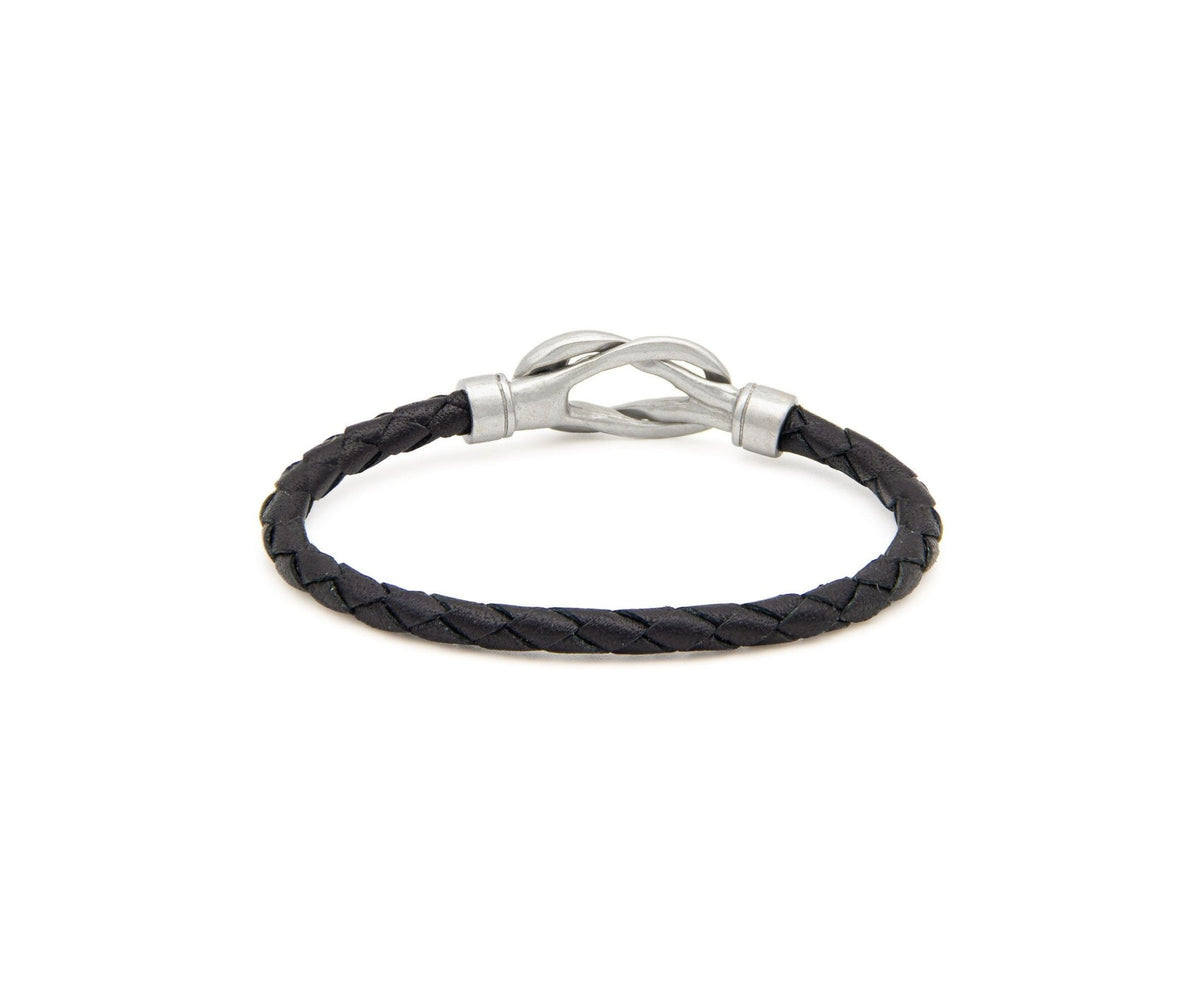 Pulsera Trenzado con cierre nudo - PuntoAR - BR-593-NEG-XXS