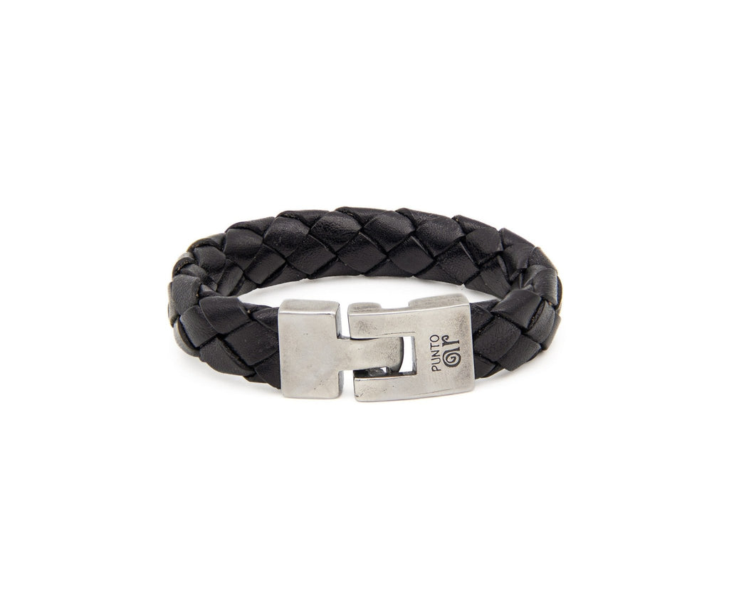 Pulsera Trenzado Grueso - PuntoAR - BR-099-NEG-XXS