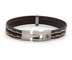 Pulsera Tres Tiras con Pespunte - PuntoAR - BR-409-XXS