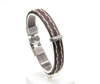 Pulsera Tres Tiras con Pespunte - PuntoAR - BR-409-XXS
