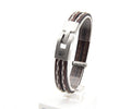 Pulsera Tres Tiras con Pespunte - PuntoAR - BR-409-XXS