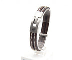 Pulsera Tres Tiras con Pespunte - PuntoAR - BR-409-XXS