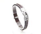Pulsera Tres Tiras con Pespunte - PuntoAR - BR-409-XXS