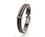 Pulsera Tres Tiras con Pespunte - PuntoAR - BR-409-XXS