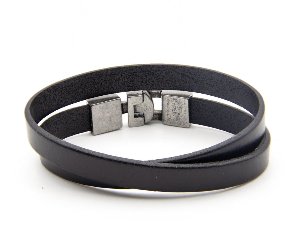 Pulsera Vieja Guardia lisa - PuntoAR - BR-474B-NEG-XXS